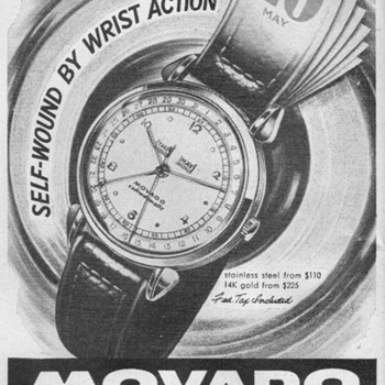 1948 - Movado Calendomatic Watch Advertisement