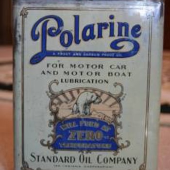 Early 20's Polarine Oil Can - Petroliana