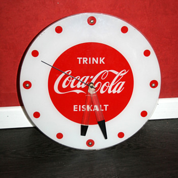 coca cola clock