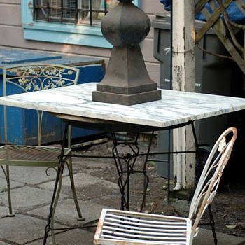 Twisted Iron Ice Cream Parlor Table