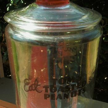 Toms Toasted Peanuts Jar - Glassware