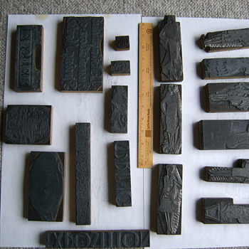 Unusual antique letterpress cuts