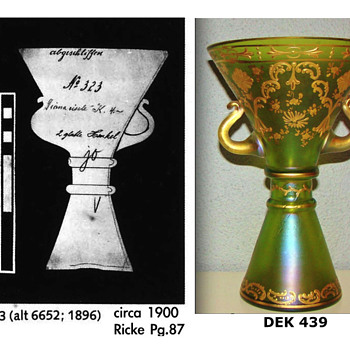 The same but different...Loetz Production # 323 - Art Glass