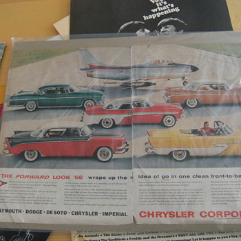 Vintage Chrysler Ad (1956) - Posters and Prints