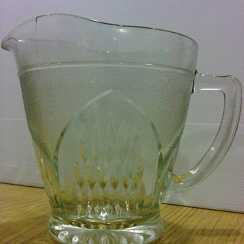 1950s Pressed Glass Jug - Glassware