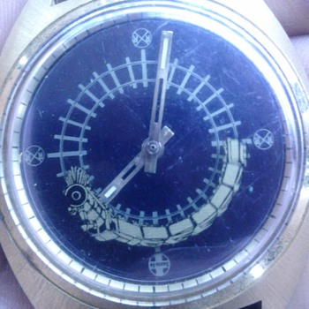 fashioned watch for those who just love trains.! - Wristwatches