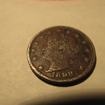 1898 V Nickle - US Coins