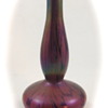 Rindskopf Iridescent Brick Red Mottled Vase, ca. 1900