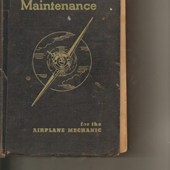 1940 Aircraft Maint. Book - Books