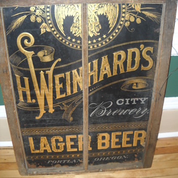 found! Vintage Beer Sign intrigues me - Signs