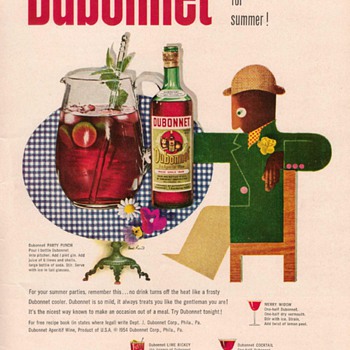 1954 Dubonnet Apertif Advertisement - Advertising