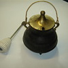 unknown japanese cast iron pot with something