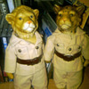 Safari Figurines: Lion and Cheetah