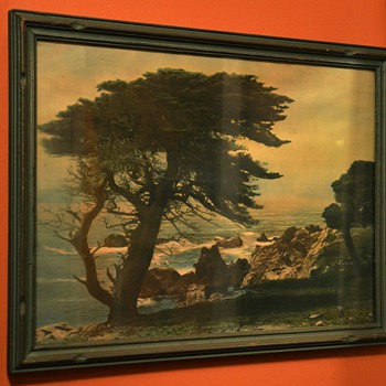 The Sentry by the Sea - Old framed photographic print - Photographs