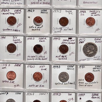 20 Coin Lot American Error Coins - US Coins