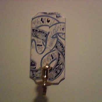 PORCELAIN AND BRASS WALL SCONES