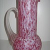 Czechoslovakia Satin Glass Cocktail Bevarge Pitcher