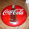 1956 Coca Cola Bottle Bullseye Sign Huge 