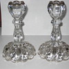 Candle Sticks crystal/sterling overlay