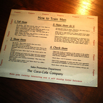 How To Train Men, by The Coca-Cola Sales Promotion Dept.