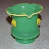 Green vase with prunts