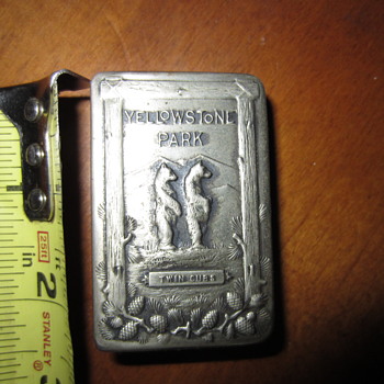 Yellowstone Park Match Box Cover - Tobacciana