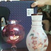 Bohemian Glass Vases with PK markings