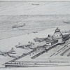 1952 Etching of Chicago's Midway (Municipal) Airport.