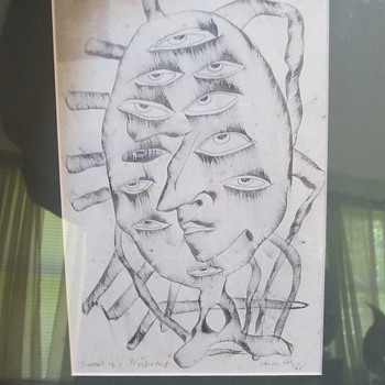 Picass0-like Abstract art / sketch - I am trying to identify this artist