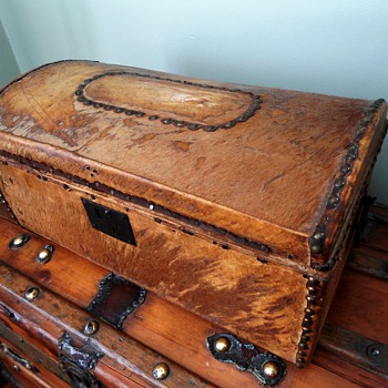 Antique Rawhide Trunk 1820's