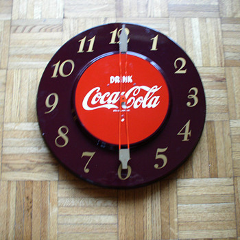 1950's coca cola clock