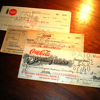 Coca-Cola Checks Throughout The Years