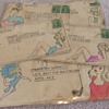 WW2 Nose Art style pin ups on Envelopes c. 1944