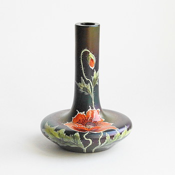 Ferdinand von Poschinger Poppies Vase - Art Glass