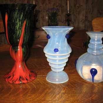 unknown czech vases  - Art Glass