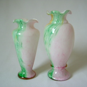Two Unknown Vases......for antiquerose - Art Glass