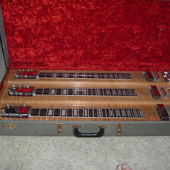 My steel guitars,triple neck rickenbacker 1959 or 1960 and a lap epiphone electar 1940's.