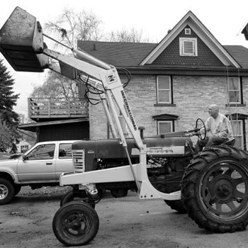 Farmall Tractor used as a plow now for snow 1956 model - Tractors
