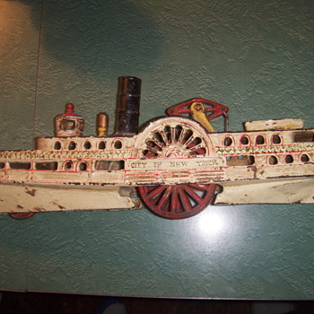 Wilkins New York  Side Wheeler Boat