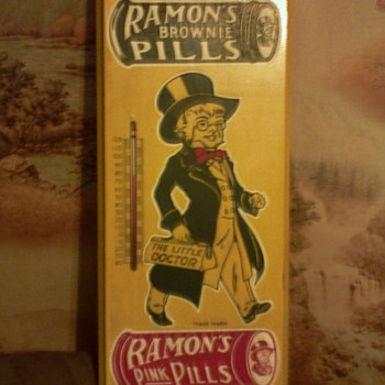 Ramons Brownie/Pink Pill's Ad/Thermometer