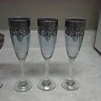 SILVER OVERLAY GLASSES 