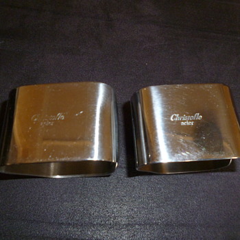 CHRISTOFLE ACIER NAPKIN RINGS - Kitchen