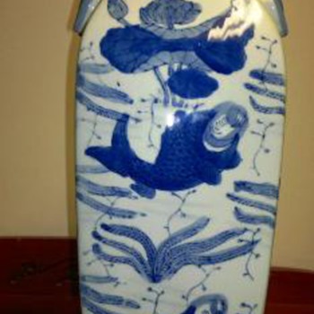 Large Chinese Fish  Vase