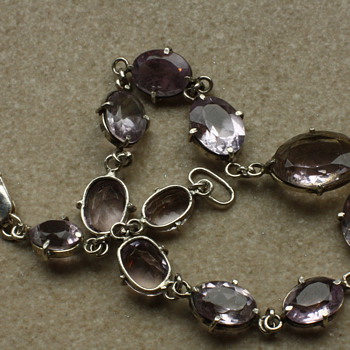 Silver and amethyst bracelet - Fine Jewelry