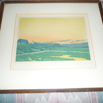 Charles Louis Houdard French 1908 Print 47/50 signed - Posters and Prints