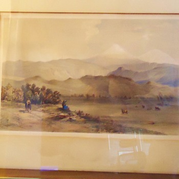 Eng. print 1846 Orizaba Mex. Day & Son Litho to the Queen Volcano by Veracruz - Posters and Prints