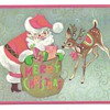 Santa Clause Poastcard ,Stickers, and One of my favorite Gretting Card.