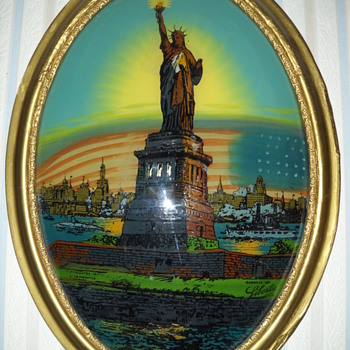 REVERSE PAINTING GODDESS OF LIBERTY PICTURE - Posters and Prints