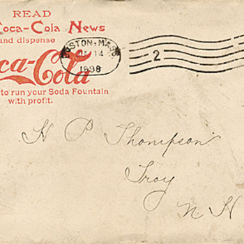 Now I need to find an envelope for my 1896 Coca-Cola Newsletter