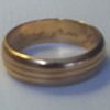 14K Gold Engraved Wedding Band